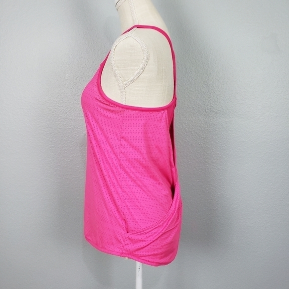 ATHLETA Yoga Fitness Mind Over Matter Pixel Tank Top Pink Sz S Training Workout - Picture 5 of 10